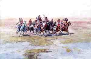 Charles Marion Russell - Cree War Party