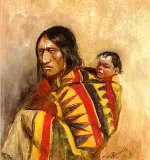 Charles Marion Russell - Stone-in-Moccasin Woman