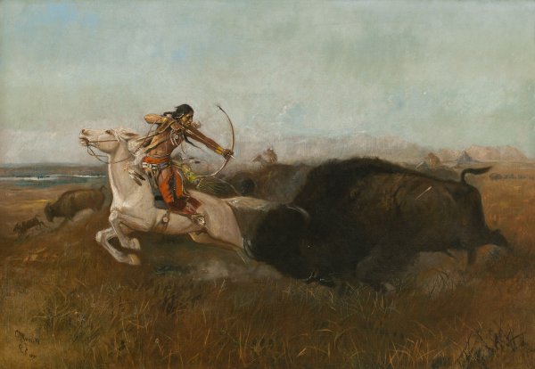 Indians Hunting Buffalo